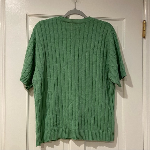 Haband Women’s XL Cable Knit Sweater - Green - Pre-Owned - Picture 3 of 12